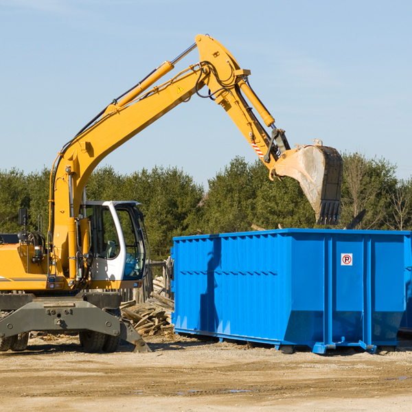 are there any additional fees associated with a residential dumpster rental in Vernon Center